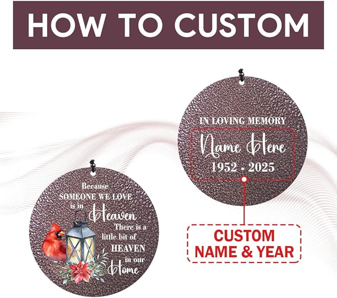 Personalized Sympathy Wind Chimes, Memorial Wind Chimes for Loss of Loved One Prime, Bereavement/Sympathy/Memorial Gift for Loss of Mother, Father, Condolence Remembrance(Produced in USA)