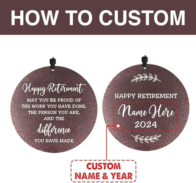 Retirement Wind Chimes, Retirement Gifts of 2024, Happy Retirement Decorations, Best Gifts for Retirement, Decorative Wind Chimes Outdoor, Product in USA