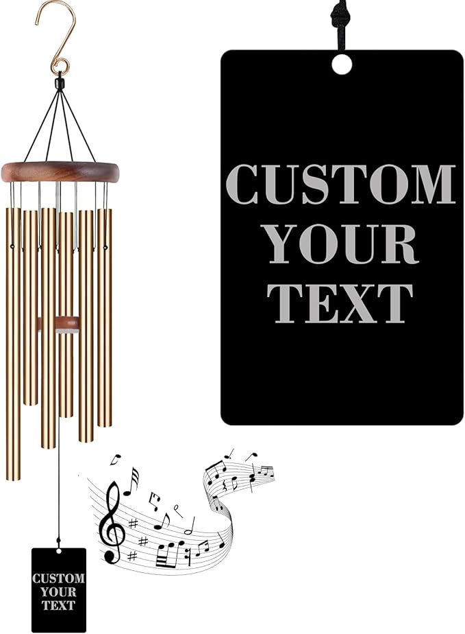 Memorial Wind Chimes Engraved Personalized Wind Chimes for Loss of Loved One,Sympathy Wind Chimes for Outside,Bereavement/Remembrancegifts for Loss of Mother Father