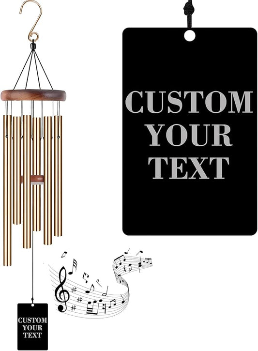 Memorial Wind Chimes Engraved Personalized Wind Chimes for Loss of Loved One,Sympathy Wind Chimes for Outside,Bereavement/Remembrancegifts for Loss of Mother Father