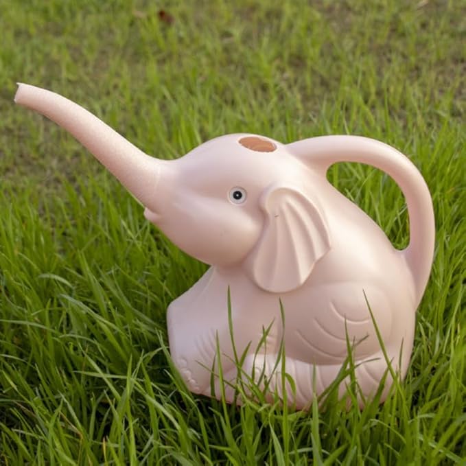 BESPORTBLE Elephant Watering Can – 2 Gallon Small Plastic Watering Can for Plants, Bonsai, Kids, and Indoor/Outdoor Gardening (Cute Elephant Design, Durable & Lightweight PP Material)