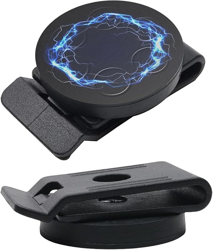 2Pcs Magnetic Belt Tool Holder Round Magnetic Screw Holder Strong Clip-On Belt Magnet Holster Magnetic Tool Organizer for Nails Screwdrivers Wrench Easily Portable and Convenient to Use