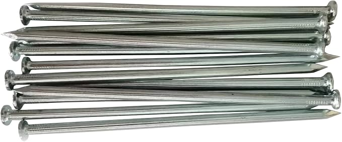 140 Pcs Metal Edging Stakes,6 Inch Galvanized Landscape Edging Spikes,Garden Edging Nails for Paver Edging,Turf,Weed Barriers,Tent and More