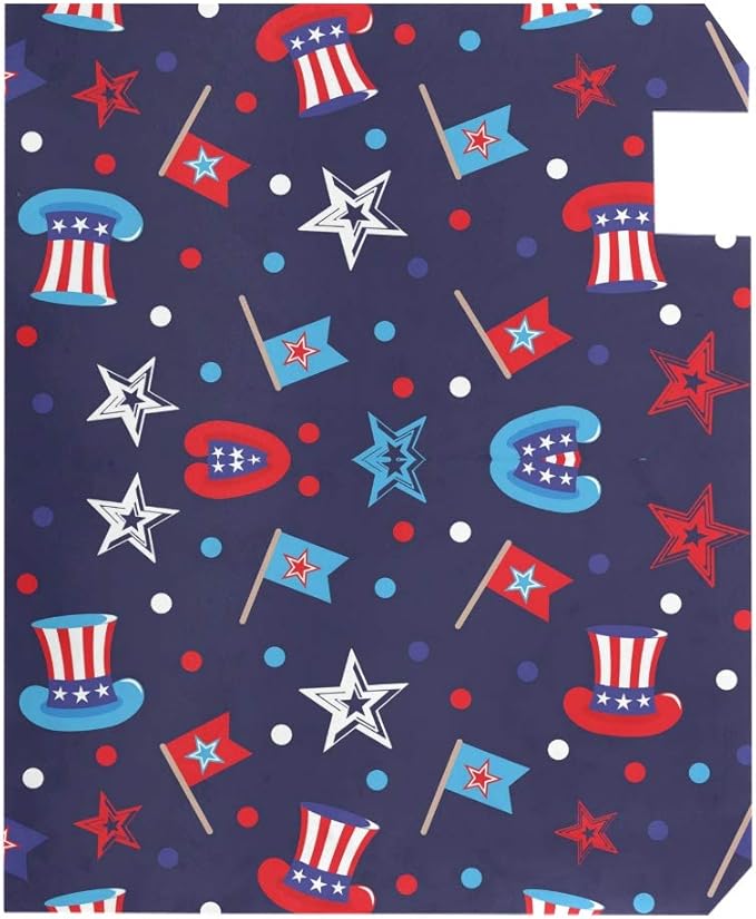 ALAZA 4Th of July Magnetic Mailbox Cover MailWraps Garden Yard Home Decor for Outside Oversized-25.5" x20.8"