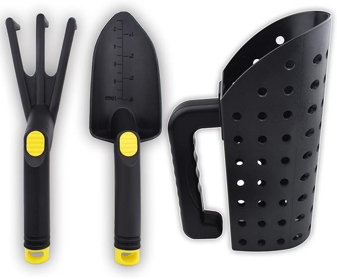 Metal Detector Accessories, Sand Scoop Sand Shovel & Trident Rake Digging Tools for Metal Detecting, Beach Shelling, Sand Sifter at The Beach & More for Kids and Adult