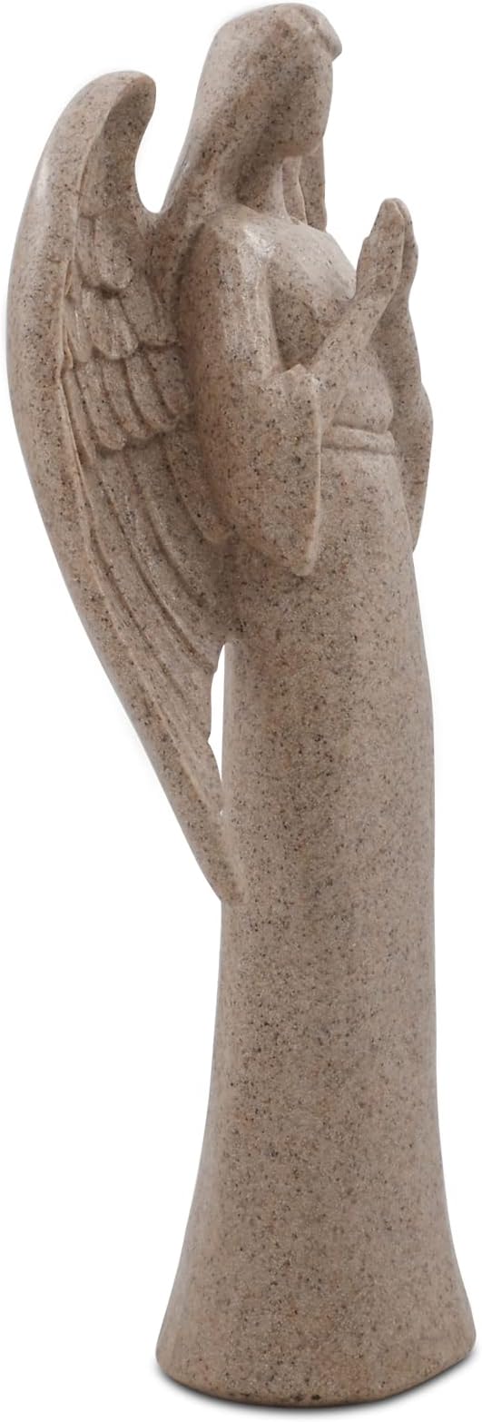 Praying Angel Sculptures, Angel of Prayer Statues, 9'' Tall Garden Standing Angels Figurines for Home Indoor Bookshelf Table Mantel Décor