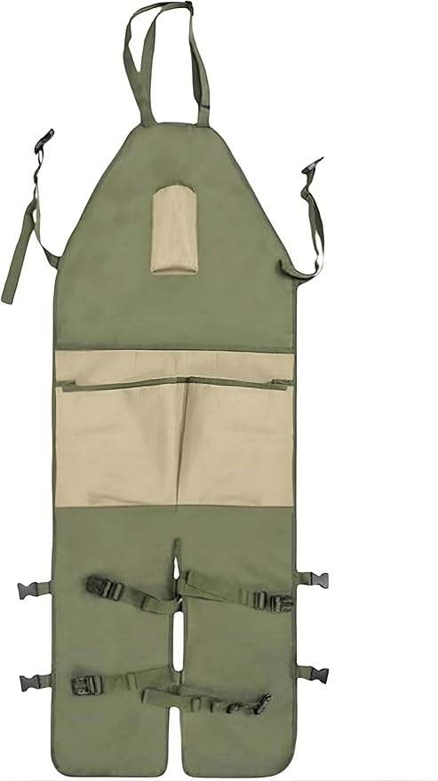 Garden apron,Apron Man,Harvest Apron with Pockets,Waterproof,Adjustable,Reinforced Knees for Mow Grass and Lawn Mowing