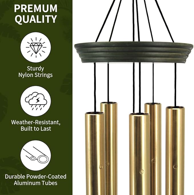 Wind Chimes for Outside, 30 Inch Memorial Windchimes for Loss of Loved One Engrave Tree of Life, Sympathy Wind Chimes Gifts, Garden Home Yard Hanging Decor