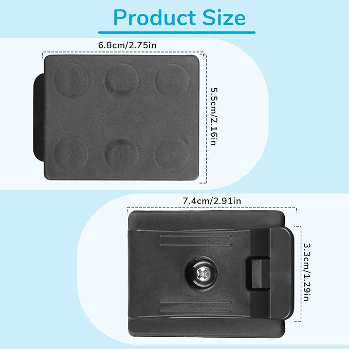 2PCS Magnetic Tool Holder Belt Clip Heavy Duty Belt Magnetic Tool Holder Organizer for Hammers Nails Screwdrivers Wrenches Metal Accessories