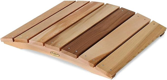 All Things Cedar Outdoor Wooden Garden Bridge for Walkway, Backyard Pond, 2’, Natural