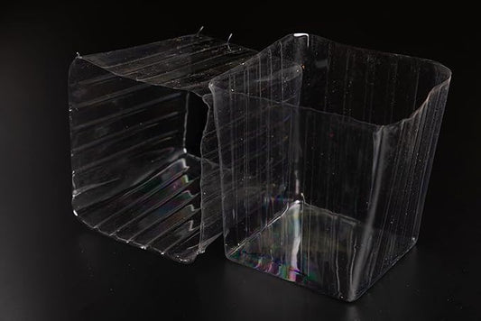 Clear Plastic Liner Inserts for Wood Boxes and Planters (5”x 5.75”) (Sell in Pack of 12) (to fit Square 6" Planter) (L060606)
