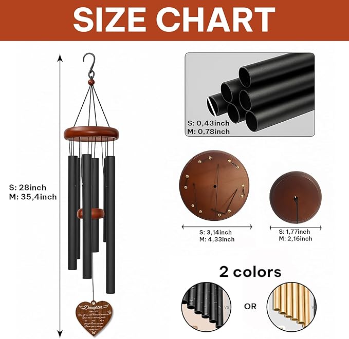 Personalized Mom Memorial Wind Chime – “You Left Me with Beautiful Memories” Custom Name & Years – Heart Shaped Angel Wing Sympathy Gift – Outdoor Remembrance Windchime for Loss of Mother or Wife