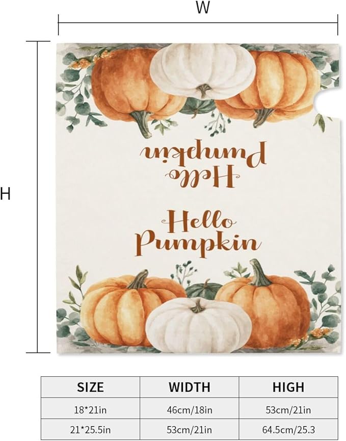 Mailbox Covers Pumpkin Watercolor Fall Thanksgiving Pumpkin Watercolor Fall Thanksgiving Magnetic Letter Post Box Cover Standard Size 21 x 18 Inch Garden Yard Home Decorative