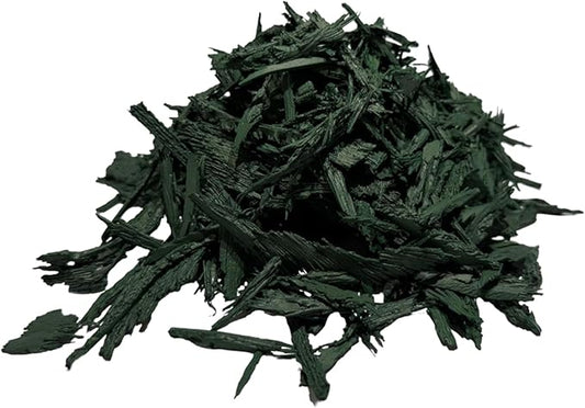 – 100% Wire-Free Premium Grade Shredded Rubber Mulch for Playgrounds & Landscaping | Safe for Kids & Pets, No Replacement Needed, Ultra Durable | Green, 20 lb (1.2 cu ft)