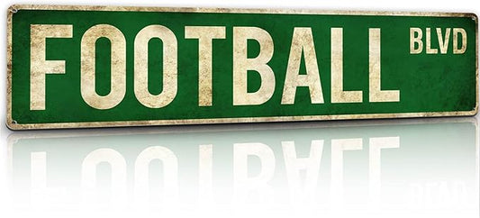 Football Gifts for Boys 8-12 Accessories Football Stuff Wall Decor for Boys Room Football Room Gear Teen Boys Birthday Christmas Vintage Wall Sign