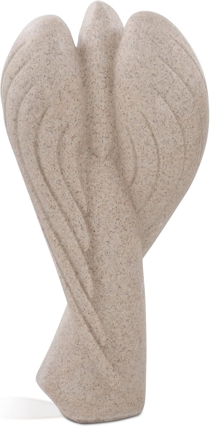 SIMON'S SHOP Praying Angel Statues, 9'' Prayer Angel Figurines, Garden Angels Sculptures for Family Friends, Indoor Table Shelf Mantel Decorations