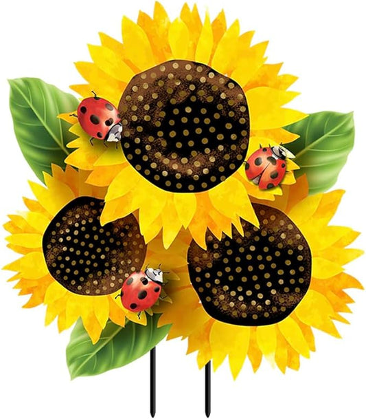 Briarwood Lane Ladybugs and Sunflowers Metal Art