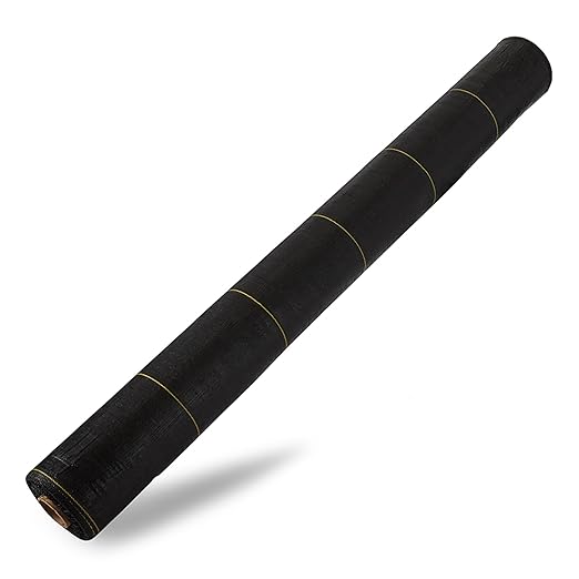 Dewitt Sunbelt Woven Ground Cover, 3.2 oz, Black, 6' x 300' - Durable Weed Barrier Fabric for Greenhouse, Garden, Outdoor Display & Landscaping