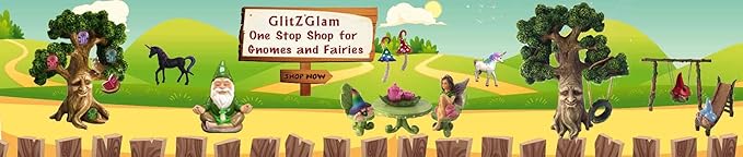 GlitZGlam Katrina The Garden Fairy - a Miniature Fairy Statue for Your Fairy Garden and Miniature Figurines
