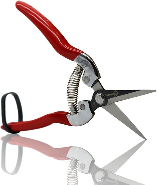 Sanung Pruning Shears Garden Tools Shears Lasting Sharp Labor-Saving for Trimming Plants Fruit Branches Shrub and Flower Suitable for Parks and Courtyard