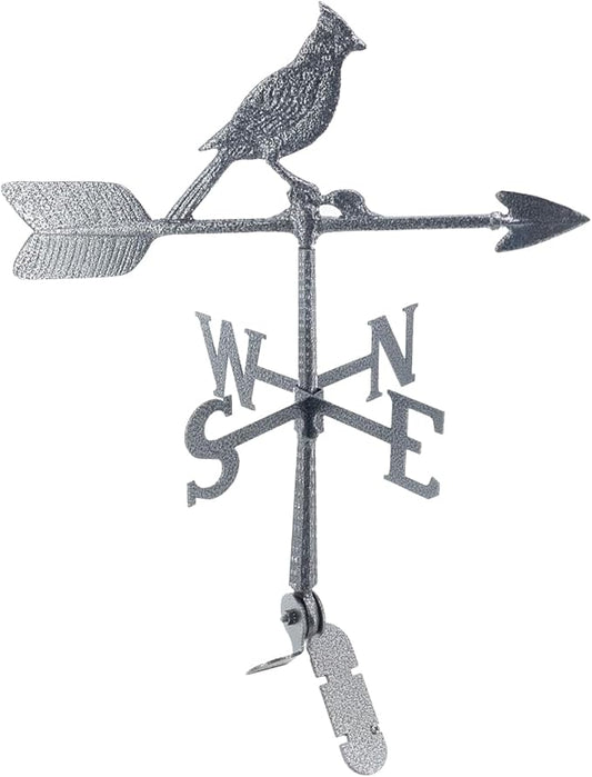 Montague Metal Products - Weathervane - Cast Aluminum Weathervane -Includes Roof Mount - 6 Colors Available (Cardinal, Swedish Iron)