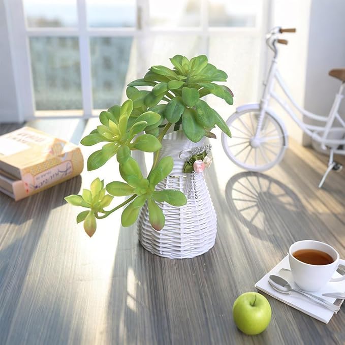 2pcs Artificial Succulent Plants, Realistic Large Fake Succulents, Artificial Hanging Ornaments for Decor