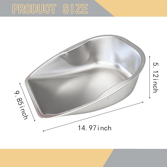 Heavy-Duty Multi-Use Stainless Steel Feed Scoop, Grain Scoop – with Dual-Side Handles, Stackable One-Piece Design, Thickened, Tall, High-Capacity Body - for Feed, Grain, Soil