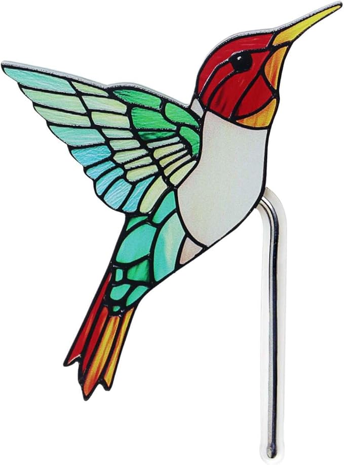 Bird Acrylic Stakes 4.5 Inch Colorful Bird Garden Decoration Acrylic Plant Label Signs for Flower Pot Planter House Decors Indoor Outdoor Plant Pot Decoration (Bird2)