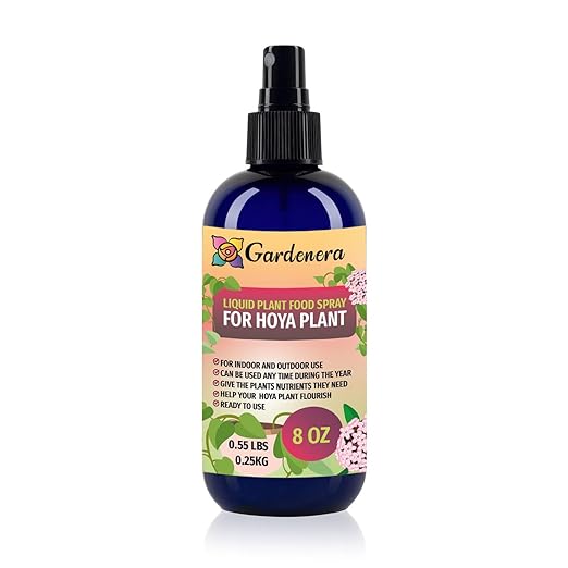 Gardenera Professional Hoya Superfood Spray Mist for Home Gardening | Micro-Fungi Enriched Fertilizer Mist for Healthy Leaves & Growth | 18 Essential Vitamins & Minerals for Hoya Plants - 8oz