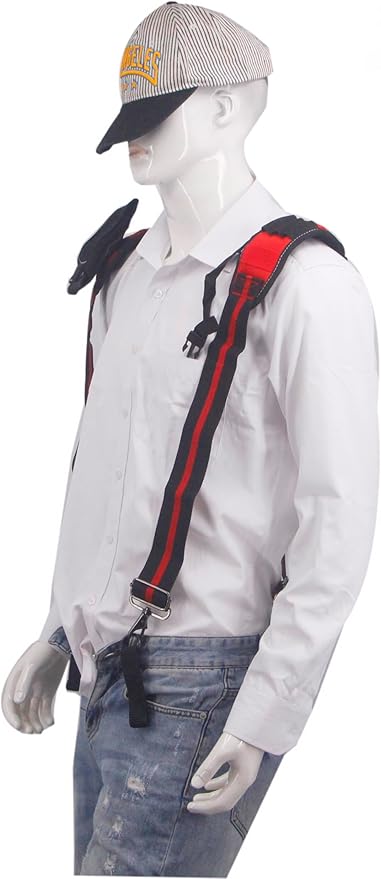 Cedriany Tool Belt Suspenders for Work Belt Suspenders Heavy Duty Padded with Attachment Loops for Men