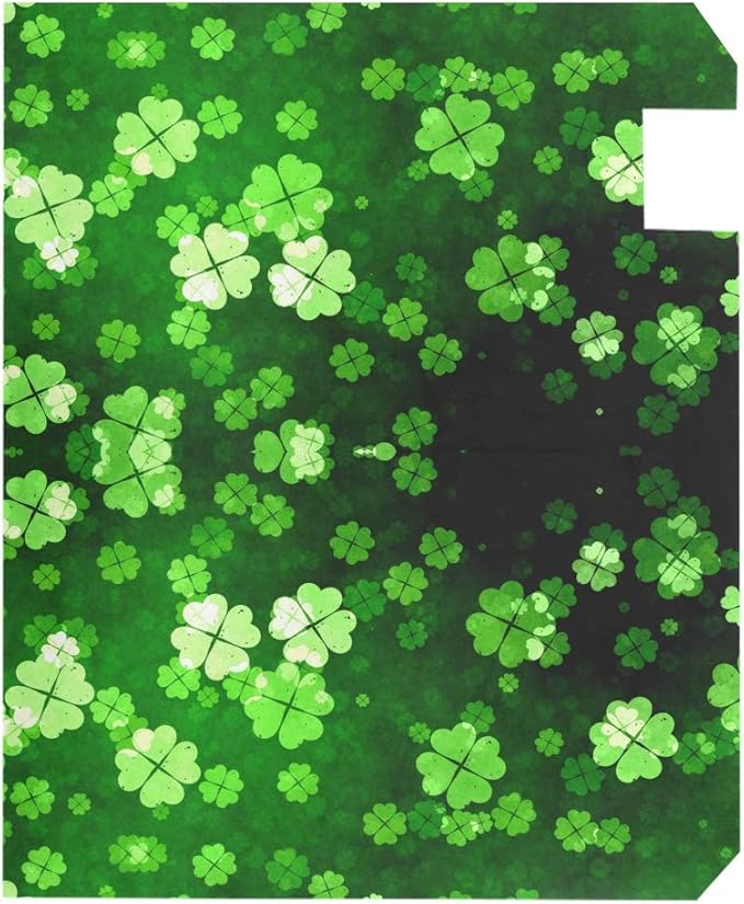 ALAZA WOOR St Patricks Lucky Shamrocks Leaves Magnetic Mailbox Cover MailWraps Garden Yard Home Decor for Outside Oversized-25.5" x20.8"