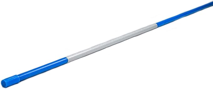 4ft Pro Snow Stakes - 48" x 5/16" Driveway Markers, Pointed Tip, Hy Viz Reflective Tape, Armor Cap (Choose Color/Quantity) (50, Blue)