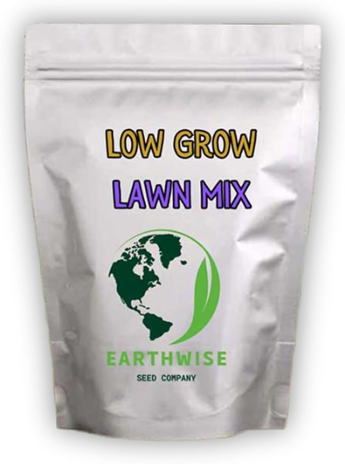 Earthwise Low Grow Alternative Lawn Mix - No Mow - 1lb - Covers 400sq. ft. (Bare) / 1000sq. ft. (overseed)