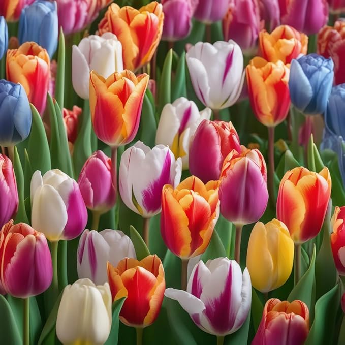 20 Tulip Bulbs for Fall Planting, Top Size Tulips Bulbs Perennial Flowers, Vibrant Spring Blooms, Easy Fall Planting (Darwin Tulip Collection)