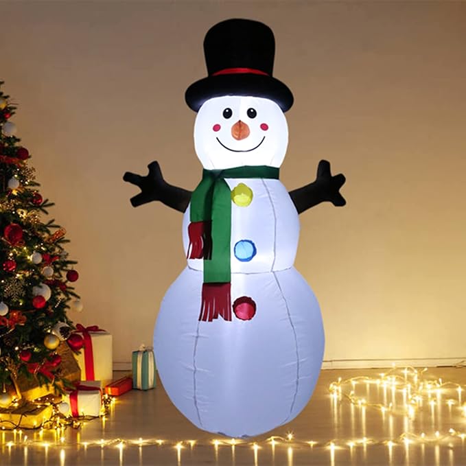 Christmas Decoration Outdoor 5 FT Inflatable Snowman, Christmas Blow Up Yard Decoration Built-in LED Lights