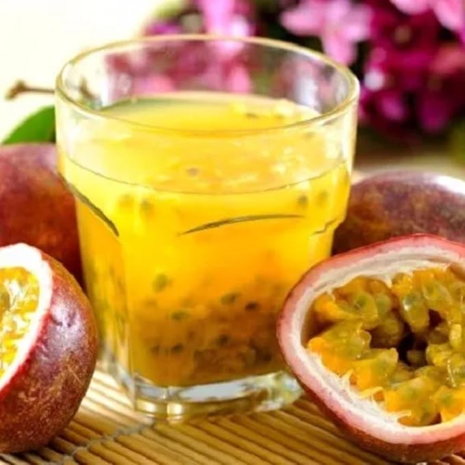 Live Passionfruit Plant Vine - 6 to 8 Inches Tall, Hardy and Fruit-Bearing, Purple Passion Fruit Tree Live Plant, for Planting Home Gardens and Containers