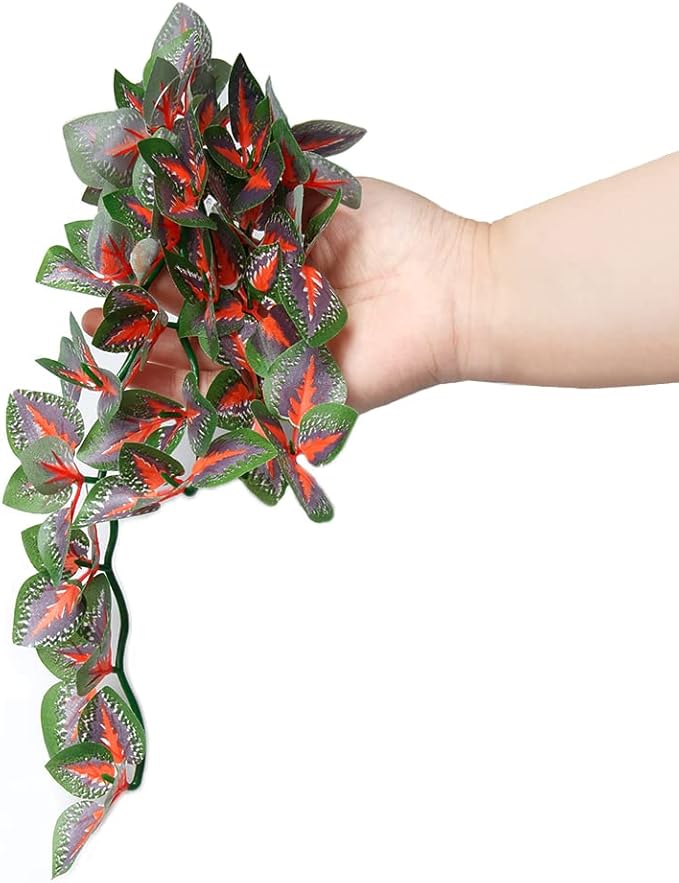 Dsoar 30cm/12in Aquarium Decorations Plants Artificial Fake Plastic Water Grass Plants for Fish Tank Aquarium Decor Artificial Hanging Plants