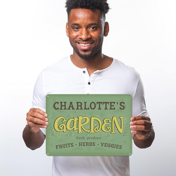 Custom Garden Signs, Christmas Holiday Season, Personalized Sign for Garden Decor Sign, 10x14 Inches, Rust Free .040 Aluminum, Fade Resistant, Made in USA by Sigo Signs