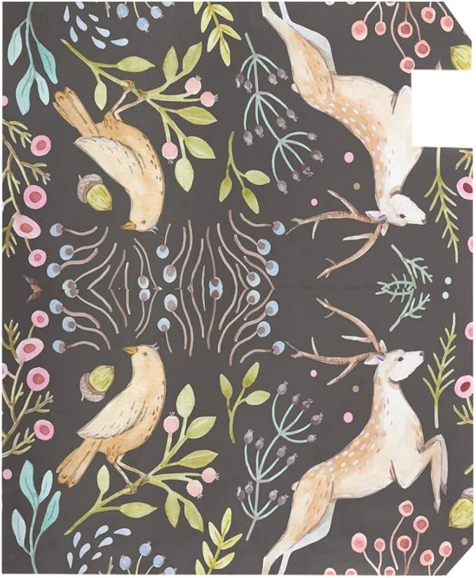 ALAZA Deer in Forest Magnetic Mailbox Cover Oversized for Garden Yard Outdoor Decorations-25.5" x20.8