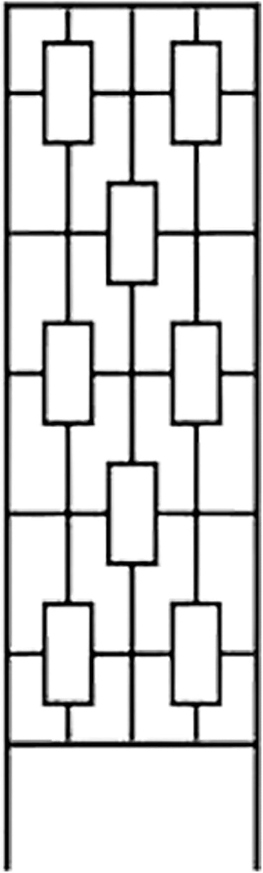 Panacea Contemporary Trellis, Black, 78" H