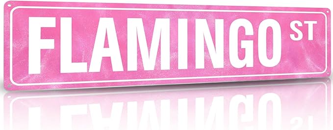 Flamingo Gifts for Women Flamingo Decor Pink Wall Decor Girl Room Christmas Decorations Pink Dorm Door Sign Cute Aesthetic Wall Art for Bedroom