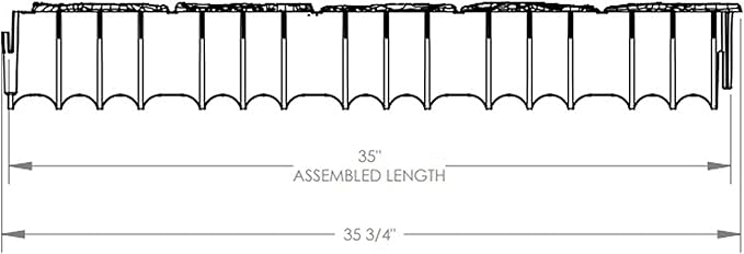 Suncast 2 Pack Quick Edge Resin Material 35 Inch Single Strip Natural Stone Lawn Border Edging for Patio, Gardening & Landscaping, Flagstone