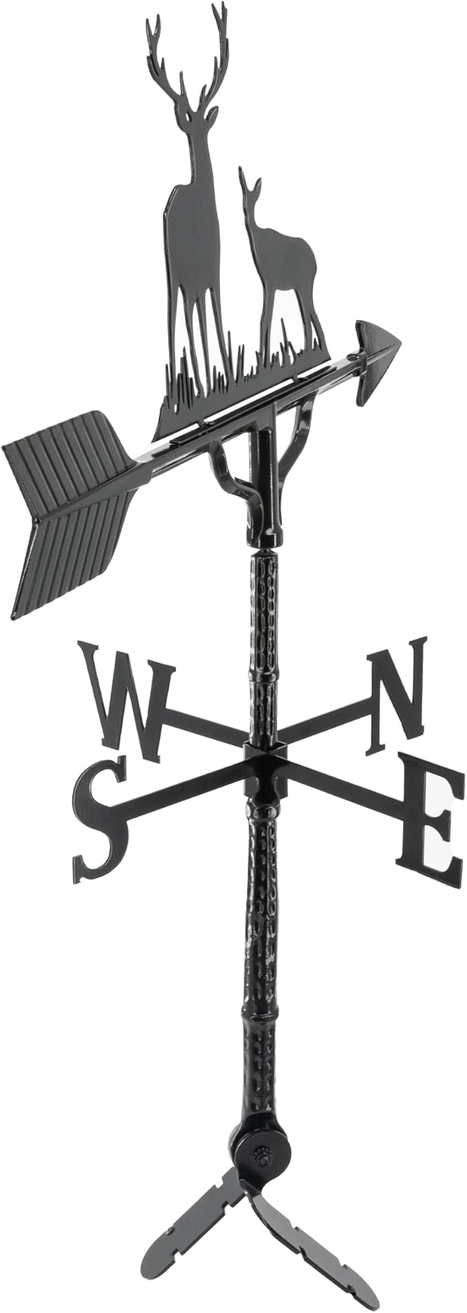 Montague Metal Products Buck and Doe Weathervane - 14 Ornament Colors Available - Roof Mount Included (4 to Choose from) - Deer Weathervane - Hunter Gift Ideas