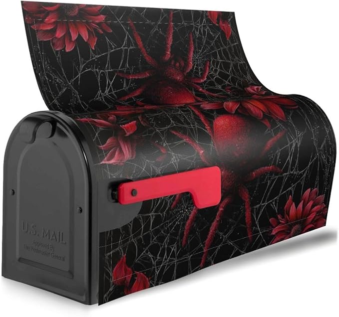 Halloween Mailbox Covers Magnetic Letterbox Covers 21x18 Inch for Garden Outdoor Decoration