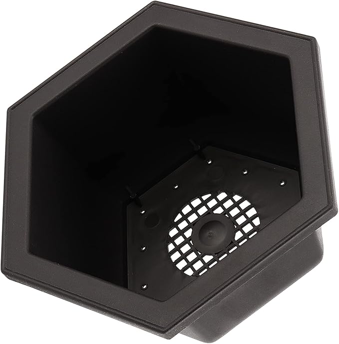 5 Pack Bonsai Pots, Hexagon Built in Mesh Plastic Bonsai Training Pots with Trays, Plant Flower Tree Growing Bonsai Planter for Garden Supplies, Yard, Office, Room, Balcony,7.4 Inch