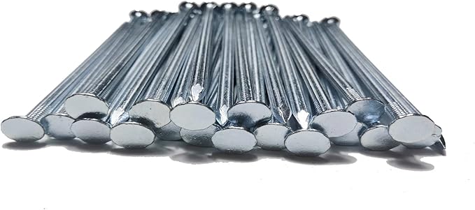 140 Pcs Metal Edging Stakes,6 Inch Galvanized Landscape Edging Spikes,Garden Edging Nails for Paver Edging,Turf,Weed Barriers,Tent and More