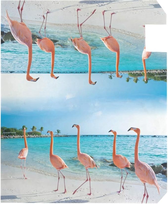 WOOR Pink Flamingo Magnetic Magnetic Mailbox Cover Standard Size for Garden Yard Outdoor Decorations-18 x 20.8"