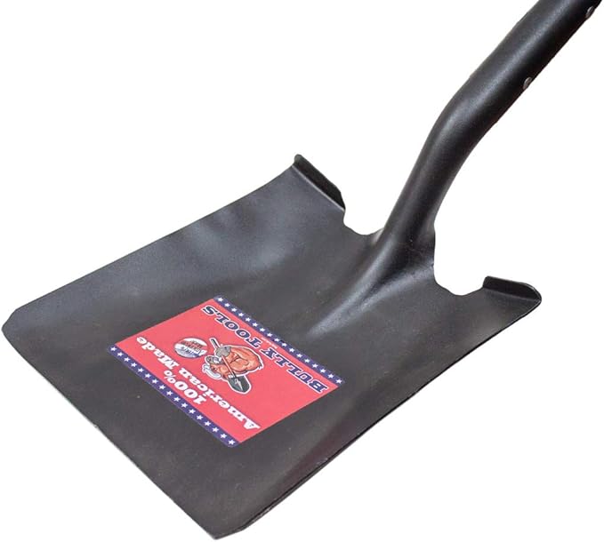 Bully Tools 52520 14-Gauge Square Point Shovel with Hardwood Handle and Poly D-Grip
