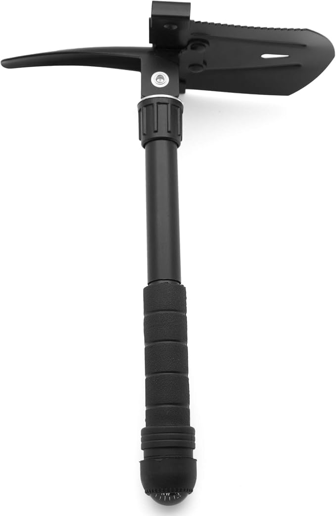 Emergency Zone 11-in-1 Collapsible Folding Military 15.5 Inch Survival Shovel Multitool with Carrying Case. Great for Hiking, Camping, Backpacking, Gardening, and for Keeping in Your Car. 2 Pack
