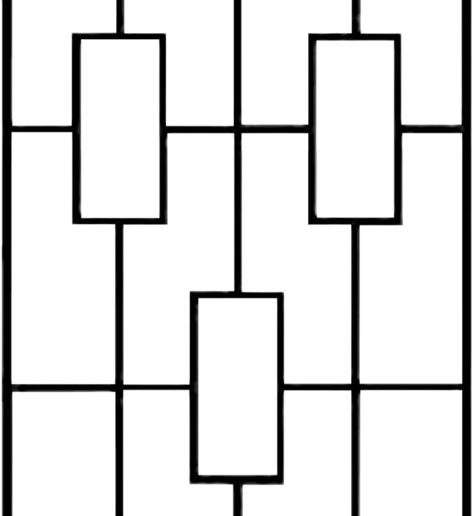 Panacea Contemporary Trellis, Black, 78" H